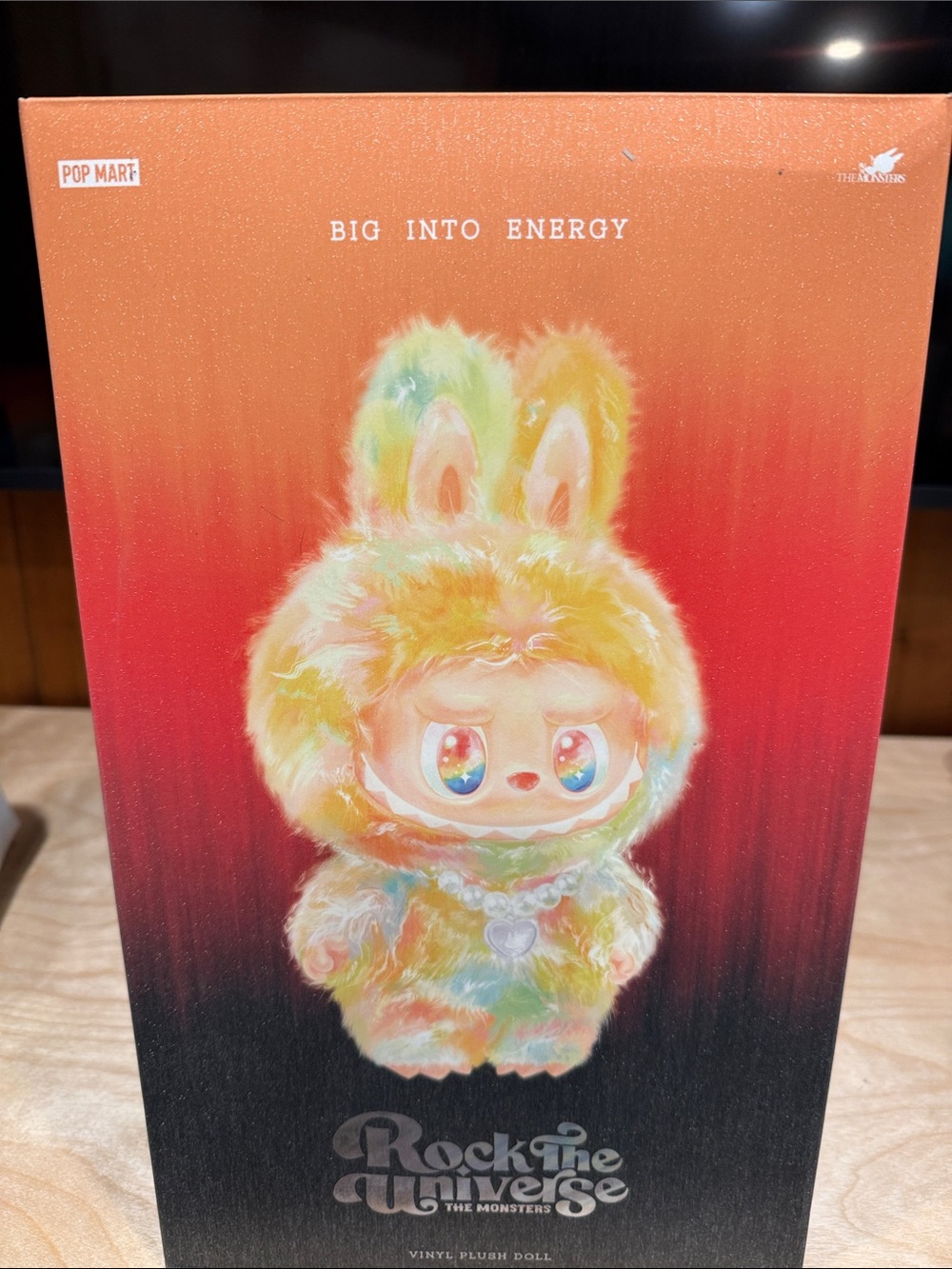 POP MART Rock the Universe 'Big Into Energy' Yellow Plush Vinyl Doll